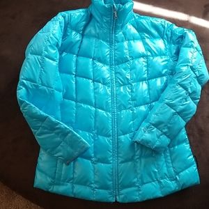 Down puffy coat, Obermeyer, ladies medium down jacket ski snow Snowboard